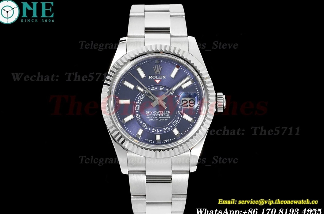 SS 326934 SkyDweller 42mm Stk A9001 FNF Blue SS 0111